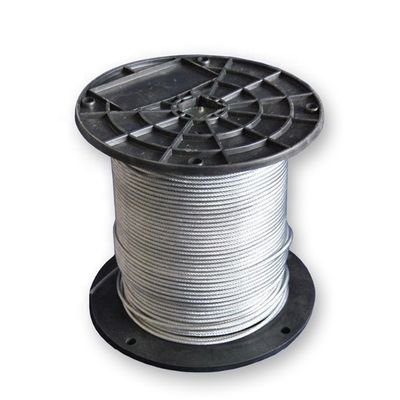 ऑटो विंडो रेगुलेटर 8X7+1X19 संरचना के लिए उच्च थकान 1.5 मिमी व्यास संक्षारण प्रतिरोधी गैल्वेनाइज्ड स्टील वायर रस्सी