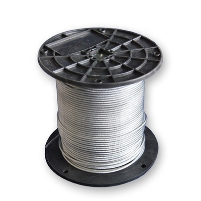 High Fatigue Galvanized Steel Wire Rope For Auto Window Regulator 8X7+1X19 1.5mm 1.8mm