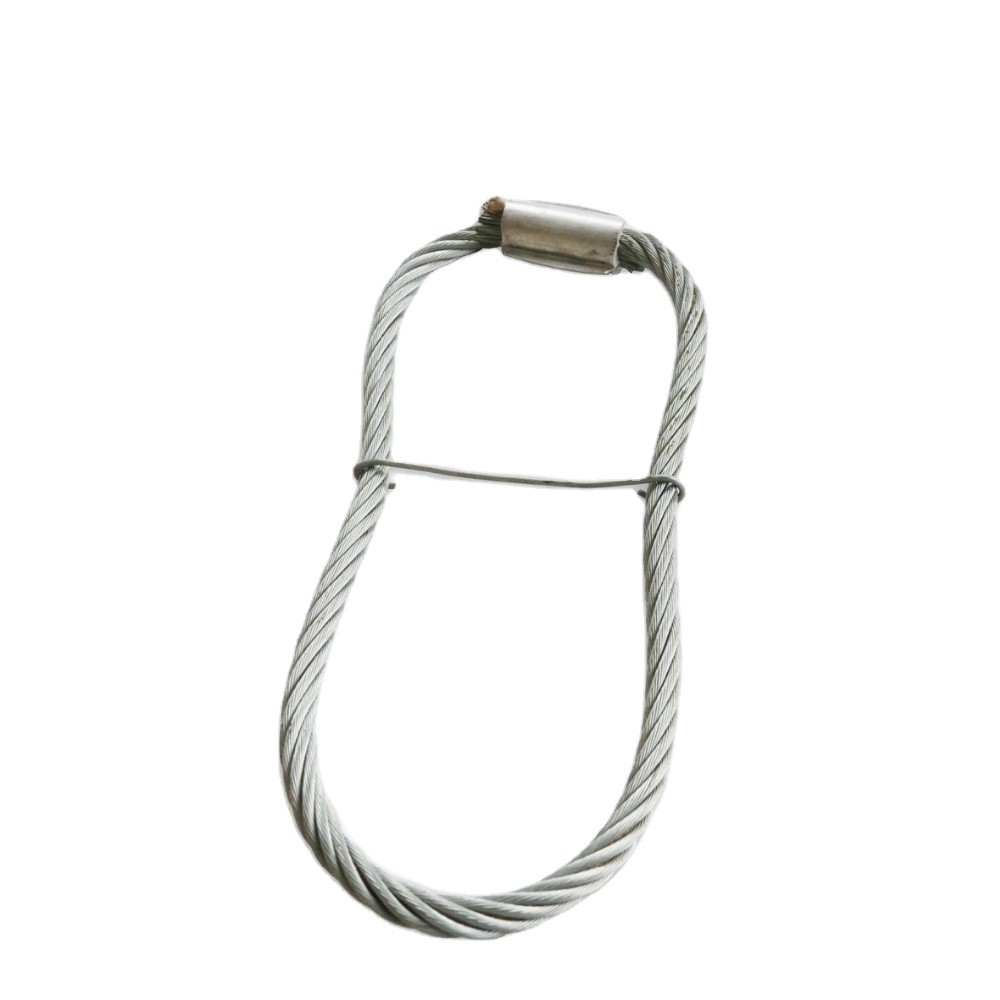 8mm Diameter Steel Wire Rope Lifting Loop For Hoisting Reinforced ...