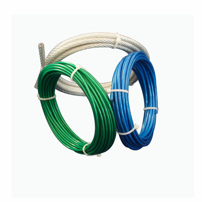 Harga yang bagus PVC dilapisi Galvanized Steel Wire Rope dengan kekuatan tarik 1570-1960MPa dan struktur 7x7 untuk ketahanan korosi on line