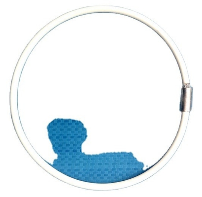 Bon prix Câble métallique enduit de PVC noir et blanc enduit de nylon 1/8