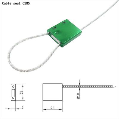 Good price Nonpreformed Galvanized Cable 7x7 Structure Steel Cable Wire Container Security Seal Lock 1.8*300mm online