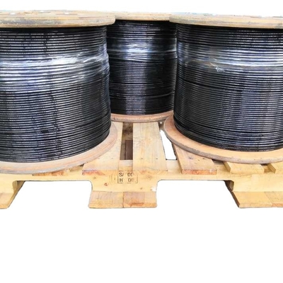 7x19 4mm-6mm Black TPU Coated Gym Cable Wire Rope For Fitness Equipment