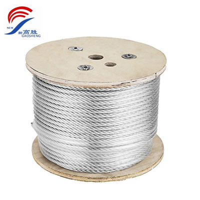 Quality Hot Sale! Factory Supply Galvanized Steel Wire Rope 6x19 Fibre Core Cable 3/8 factory