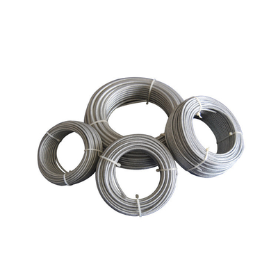 İyi bir fiyat. 2.5-3.5mm Plastik Kaplı Çelik Halat 3mm-10mm Tel Ölçüsü 7X7 7X19 çevrimiçi