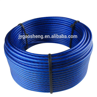Good price High Performance PVC Coated Steel Wire Rope with 4200 Breaking Strength and 7x7 Structure for Corrosion Resistance in Harsh Environments online