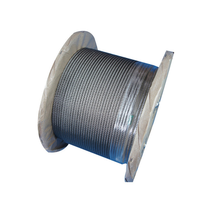 قیمت خوب طناب سیم فولاد ضد زنگ AISI 6mm 7x19 SS 316 درجه دریایی آنلاین