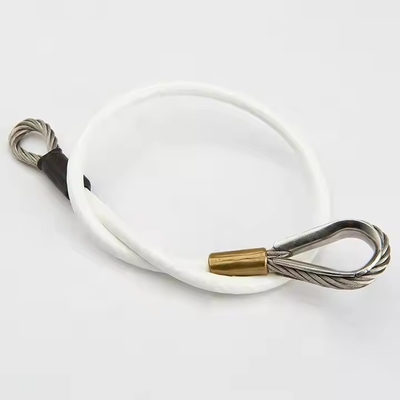 Harga yang bagus Kabel Tali Kawat Baja Tahan Karat Kustom Dengan Kabel Crimp Tabung Terminal Eyelet on line
