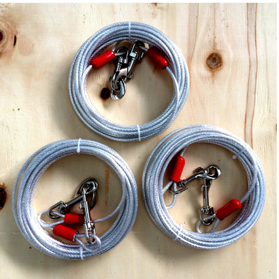 Good price 20ft Heavy Duty Dog Tie Out Cable for Dogs Up to 100 LBS online