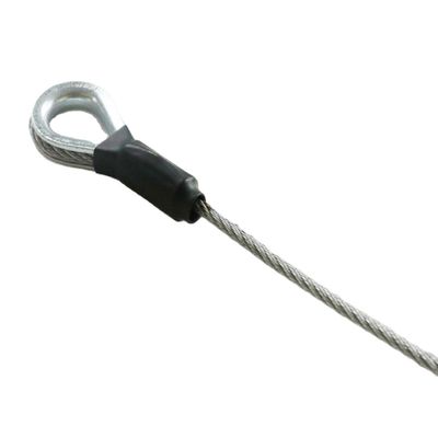 Buon prezzo Gruppo di brache in fune d'acciaio con occhielli pressati in acciaio ad alto tenore di carbonio con superficie zincata e resistenza alla rottura 6 volte il carico di lavoro ammissibile in linea