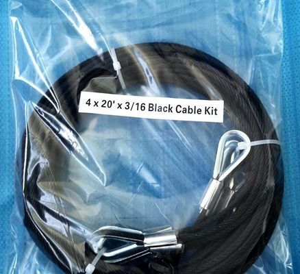 Qualità Black Galvanized Rigging Cable Kit fabbrica