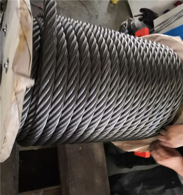 Giá tốt. Sợi dây thép galvanized với cấu trúc 7x19 và sức bền kéo 1570-1960MPa cho giàn khoan trực tuyến