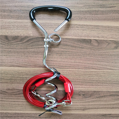 좋은 가격 8mm 직경 방수 회전식 개 묶는 말뚝 최대 120lbs 40cm 45cm 온라인으로