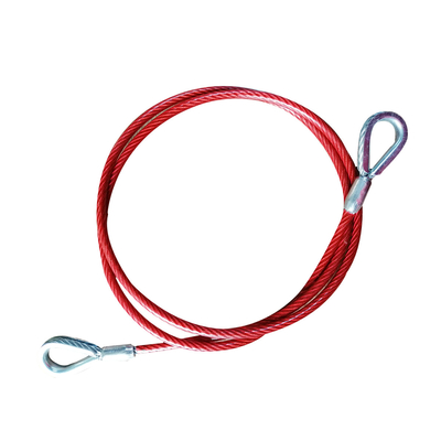 Harga yang bagus Dua Ujung Steel Wire Rope Sling Assembly 7x19 Konstruksi Dengan Jari on line