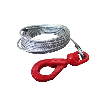 Good price Construction High Efficiency Pressed Steel Wire Rope Sling 7x19 With Hooks online
