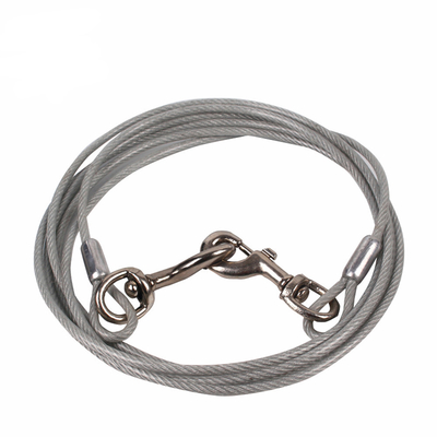 Good price PVC Coated Steel Core Dog Tie Out Cable And Stake Pet Leashes online