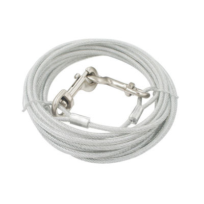 Good price GaoSheng High Quality 7x7 15ft Pvc Coated Galvanized Steel Wire Rope Dog Tie Out Cable online