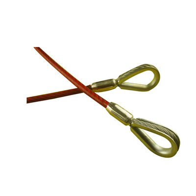 Quality 7x7 Construction Flemish Eye Wire Rope Sling with Galvanized Surface and 3700lbs Breaking Strength factory