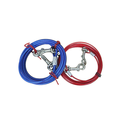 Quality PVC Coated Dog Tie Out Cable And Stake 1-50mm Wire Gauge Eco Friendly factory