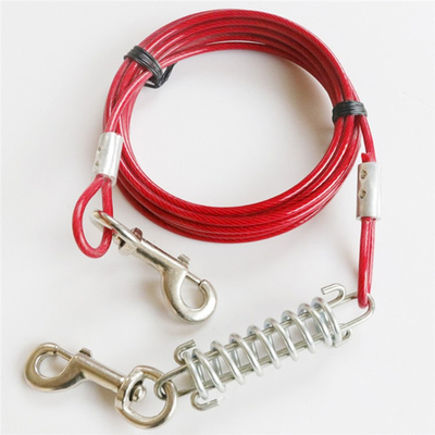 İyi bir fiyat. Anti Bite Steel Wire Rope Dog Outdoor Leash Stake 30lbs Desteklenen Ağırlık çevrimiçi