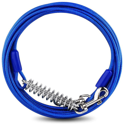 Medium Dog Tie Out Cable And Stake For Dogs Up To 60 Lbs 20 Foot