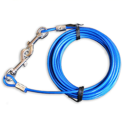 Medium Dog Tie Out Cable And Stake For Dogs Up To 60 Lbs 20 Foot
