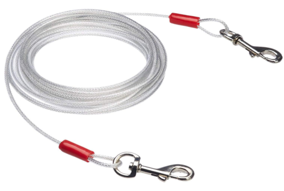 Large Tie Out Cable Heavy Duty For Dogs Up To 100 Lbs