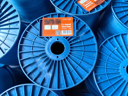 Bom preço Fios de aço galvanizados revestidos com vinil transparente 3,0 mm de diâmetro 300 m de comprimento para proteção de segurança e ligação on-line