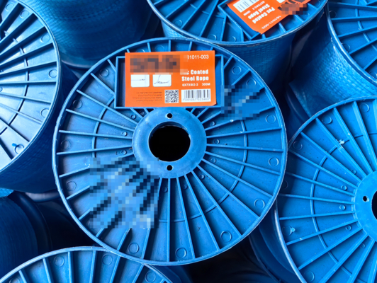 Harga yang bagus Vinyl jelas dilapisi galvanis Steel Wire Rope Untuk Keamanan Pretection Mengikat 3.0mmx300m on line