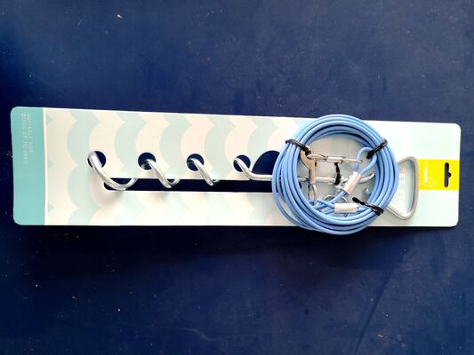 Quality High Carbon Steel Dog Tie Out Cable and Stake with 1000lbs Tensile Force and 20 Foot Length for Secure Pet Restraint factory