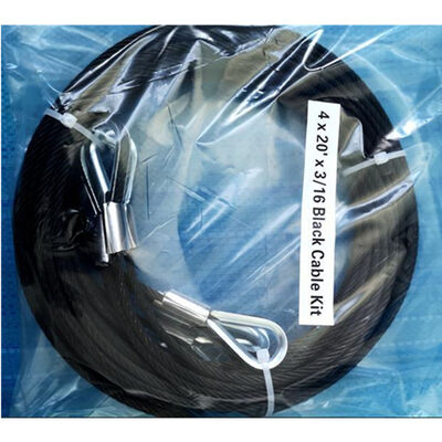 Quality 20ft 7x19 Construction Galvanized Steel Wire Rope Kit for Safety Applications factory