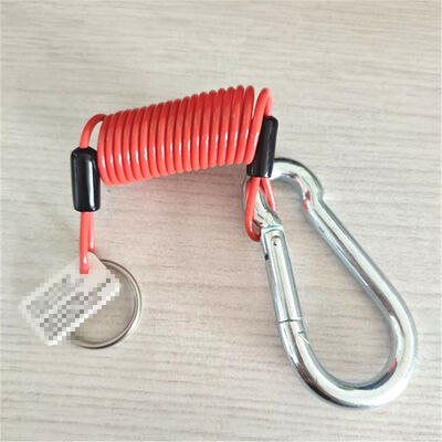 Qualità Cavo di separazione di 4' rivestito in TPU, cavo avvolto con carabina fabbrica