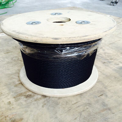 İyi bir fiyat. 7x7 Siyah Galvanizli Uçak Kablosu 1/8