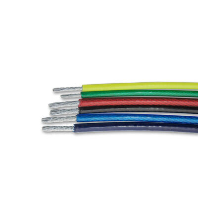 Kalite Çoklu Renkli Vinil Kaplı Tel Halat Plastik Kaplı Çelik Kablo 1-20mm fabrika