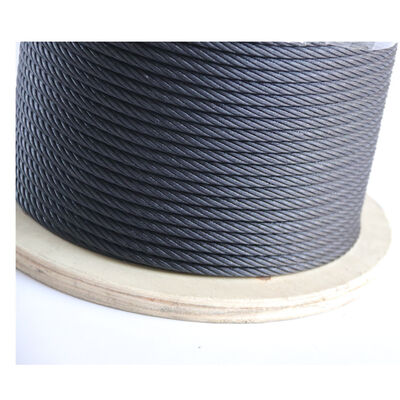 Quality 7×7 7x19 Black anodized cable Galvanized Aircraft Cable 1/8" 3/16"  factory
