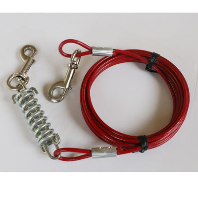 Quality Shock-Absorbing Tie Out Cable with Spring for dogs factory